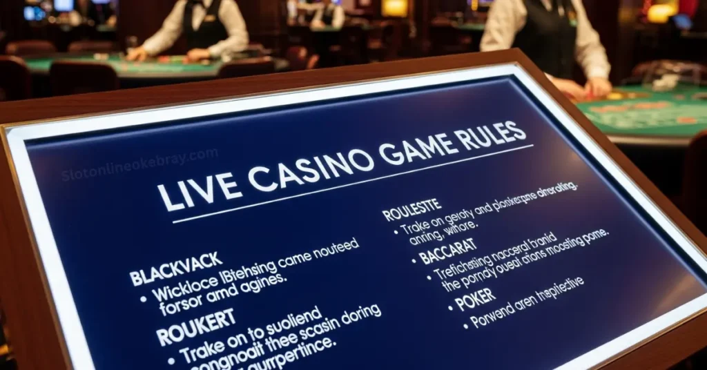 Live Casino Game Rules – Easy Guide for Every Player live casino game rules
